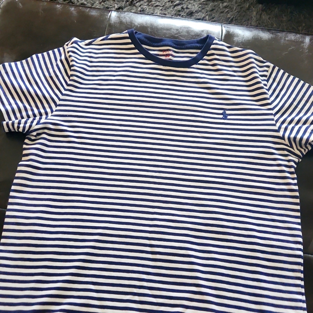 POLO RALPH LAUREN STRIPE TSHIRT SIZE MEDIUM